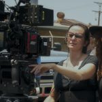 Cinematographer Natasha Braier with Director Alma Har'el on the set of HONEY BOY Courtesy of Amazon Studios