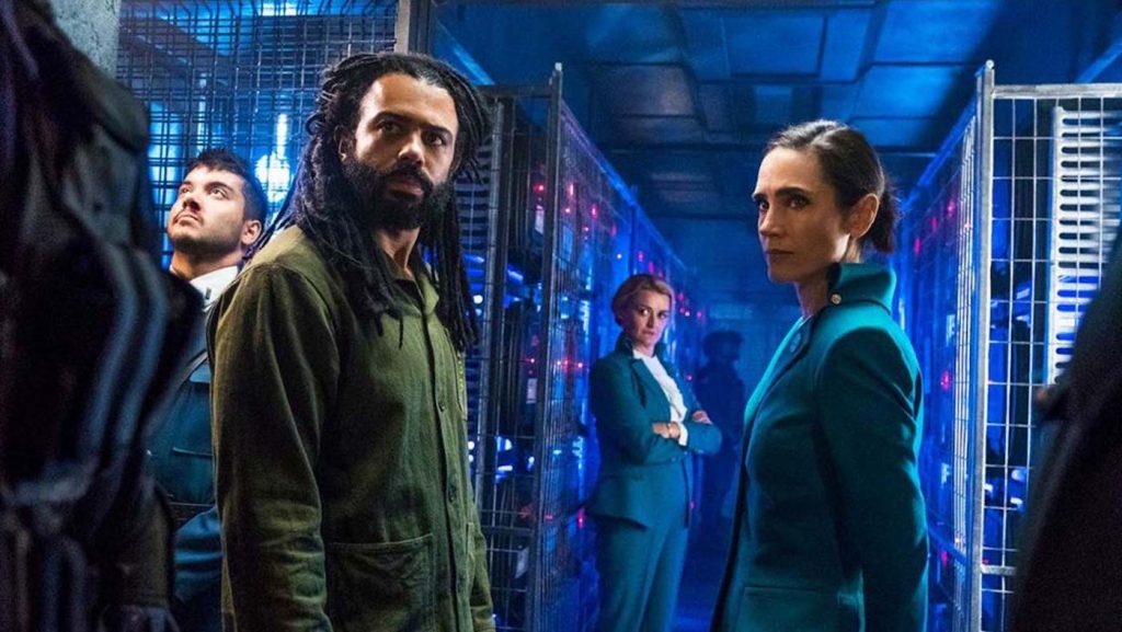 Daveed Diggs and Jennifer Connelly in 'Snowpiercer.' Courtesy TNT.