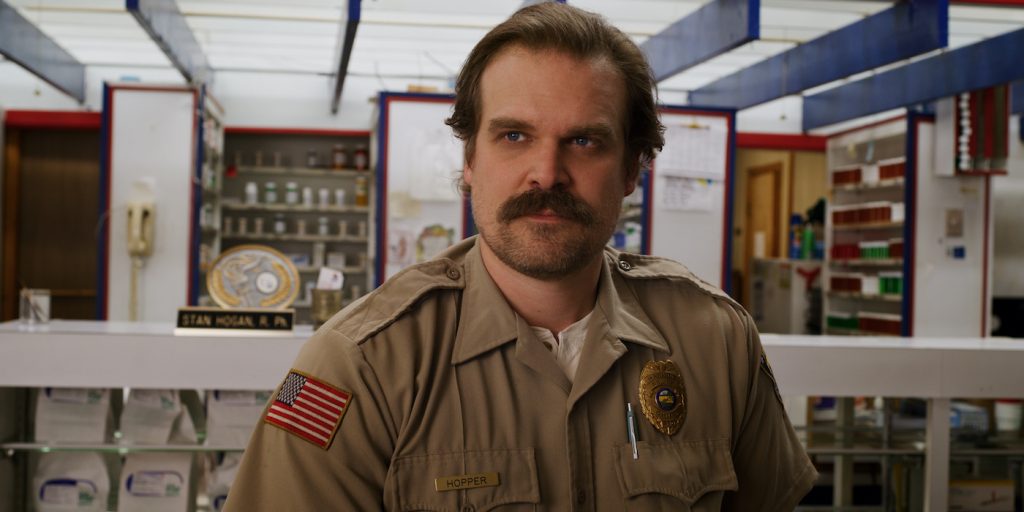 David Harbour in 'Stranger Things.' Courtesy Netflix.