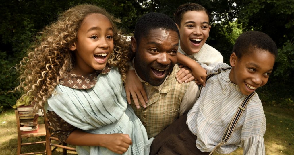 Keira Chansa, David Oyelowo, Reece Yates, Jordan A. Nash in Brenda Chapman's COME AWAY. Photo Credit Alex Bailey