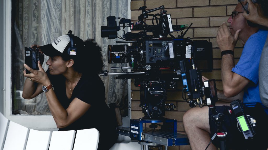 Kira Kelly filming 'Self Made.' Photo by Amanda Matlovich/Netflix.