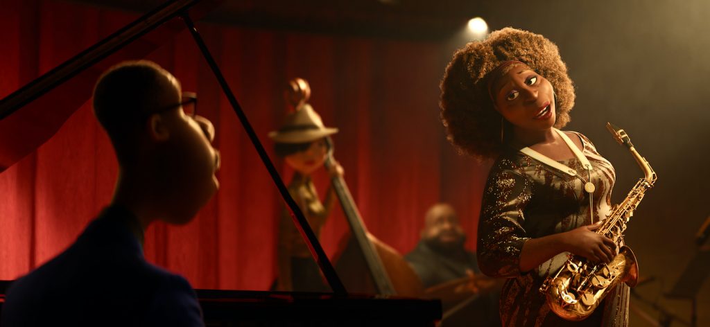 In Disney and Pixar’s “Soul,” a middle-school band teacher named Joe Gardner gets the chance of a lifetime to play the piano in a jazz quartet headed by the great Dorothea Williams. Featuring Jamie Foxx as the voice of Joe Gardner, and Angela Bassett as the voice of Dorothea, “Soul” opens in U.S. theaters on June 19, 2020.. © 2020 Disney/Pixar. All Rights Reserved.