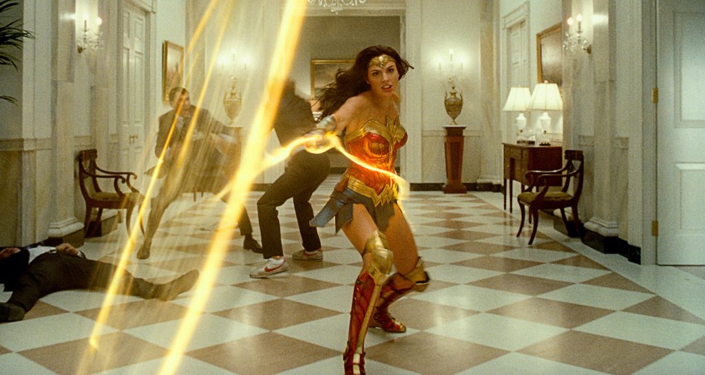 Caption: GAL GADOT as Wonder Woman in Warner Bros. Pictures’ action adventure “WONDER WOMAN 1984,” a Warner Bros. Pictures release. Photo Credit: Courtesy of Warner Bros. Pictures/ ™ & © DC Comics