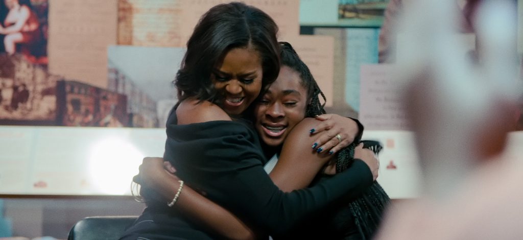 Michelle Obama in BECOMING. Cr. NETFLIX © 2020 Netflix