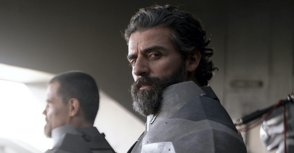 Caption: OSCAR ISAAC as Duke Leto Atreides in Warner Bros. Pictures and Legendary Pictures’ action adventure “DUNE,” a Warner Bros. Pictures release. Photo Credit: Chiabella James