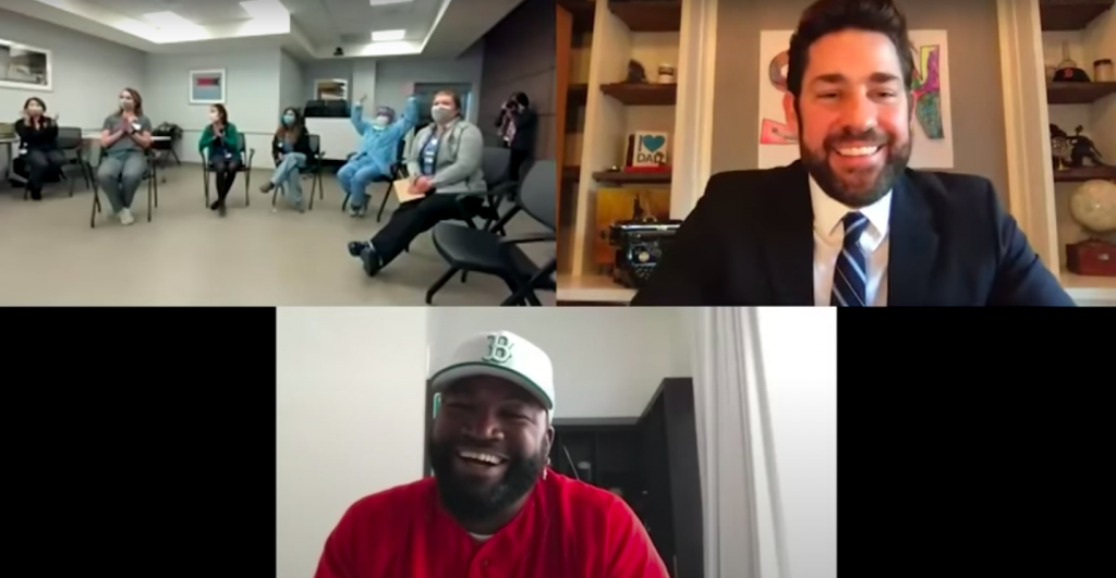 Nurses, doctors, and none other than David Ortiz himself were featured on the third episode of John Krasinski's 'Some Good News.'