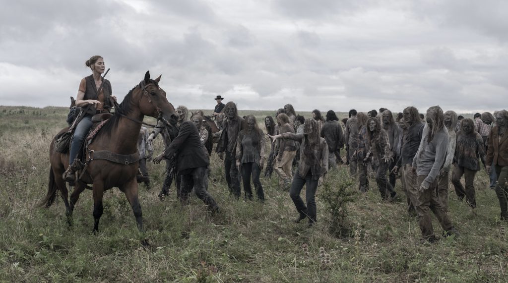 Jenna Elfman as June - Fear the Walking Dead. Season 5, Episode 16: Photo Credit: Van Redin/AMC