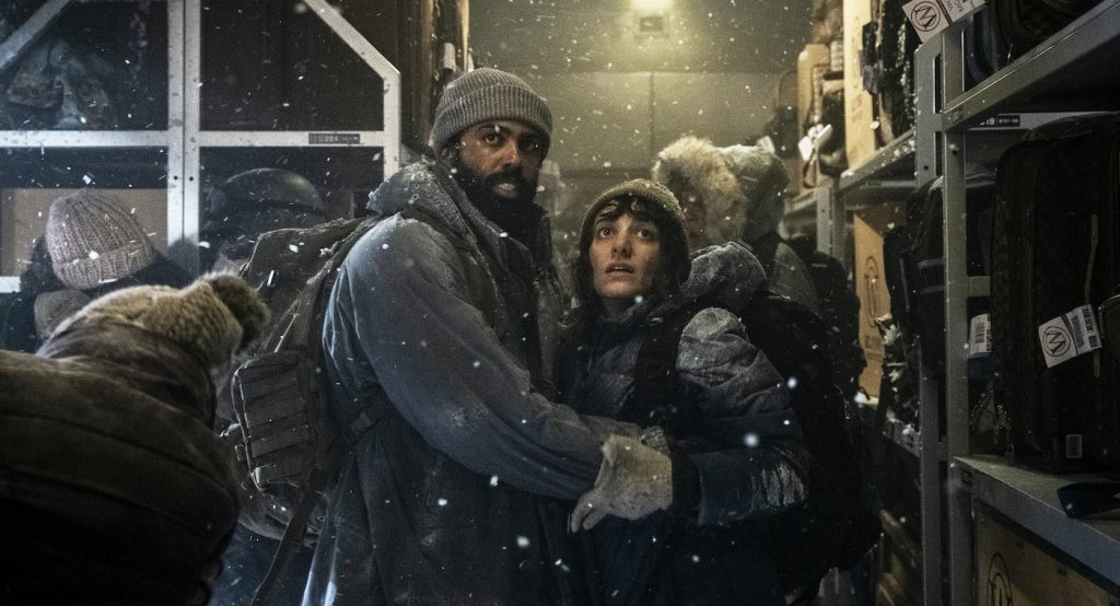 L-r: Daveed Diggs and Sheila Vand in 'Snowpiercer.' Photo by Justina Mintz/TNT
