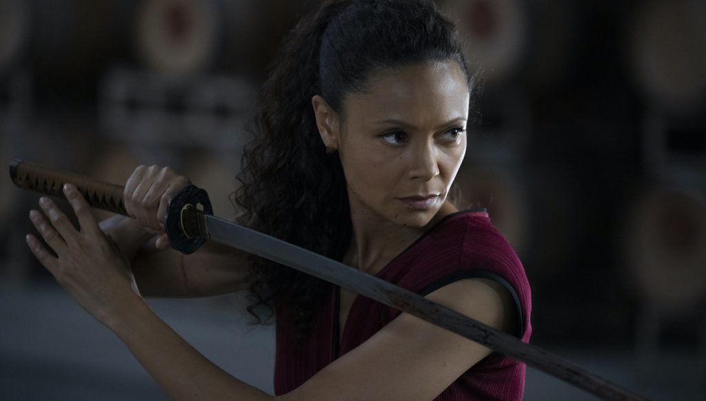 Thandie Newton is 'Maeve' in Westworld. Photograph by John P. Johnson/HBO