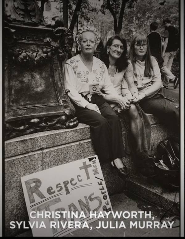 Disclosure. Christina Hayworth, Sylvia Rivera, and Julia Murray in a still in Disclosure. Cr. Ava Benjamin Shorr/Netflix.