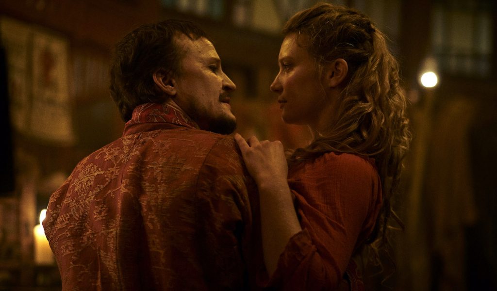 L-r: Damon Herriman and Mia Wasikowska in 'Judy & Punch.' Courtesy Samuel Goldwyn Films