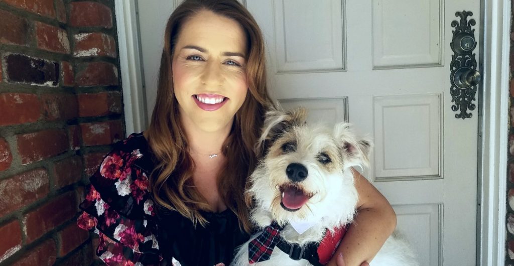 Sarah Clifford and her dog Wiley.
