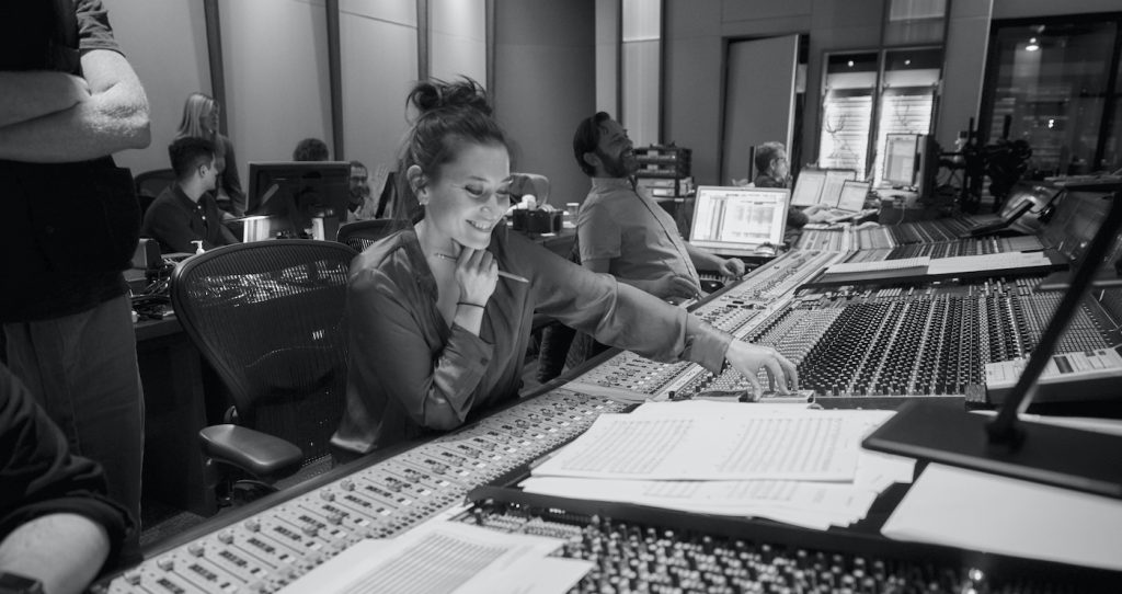 Composer Sherri Chung at work. Photo credit: Steve Earle.