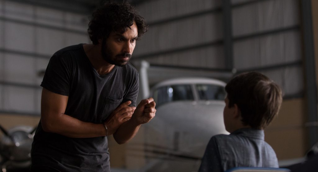 L-r: Kunal Nayyar and Gabriel Bateman in 'Think Like A Dog.' Courtesy Lionsgate.