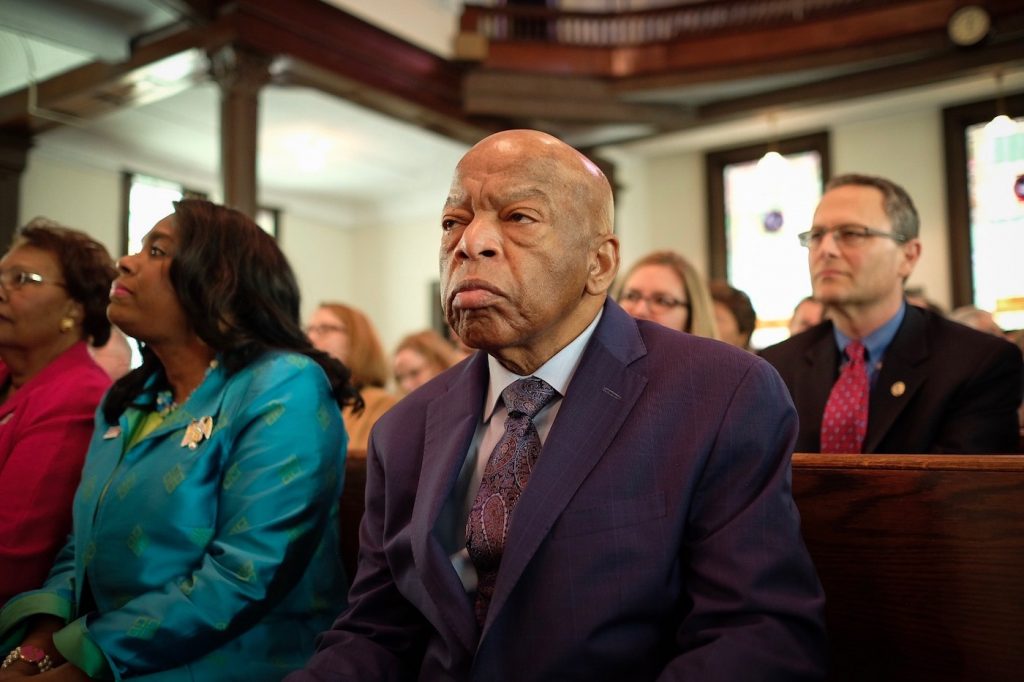 John Lewis in JOHN LEWIS: GOOD TROUBLE, a Magnolia Pictures release. © Ben Arnon. Photo courtesy of Magnolia Pictures.