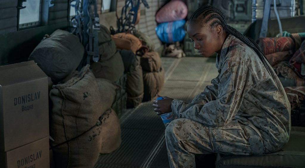 THE OLD GUARD (2020) - KIKI LAYNE as NILE. Photo Credit: AIMEE SPINKS/NETFLIX ©2020