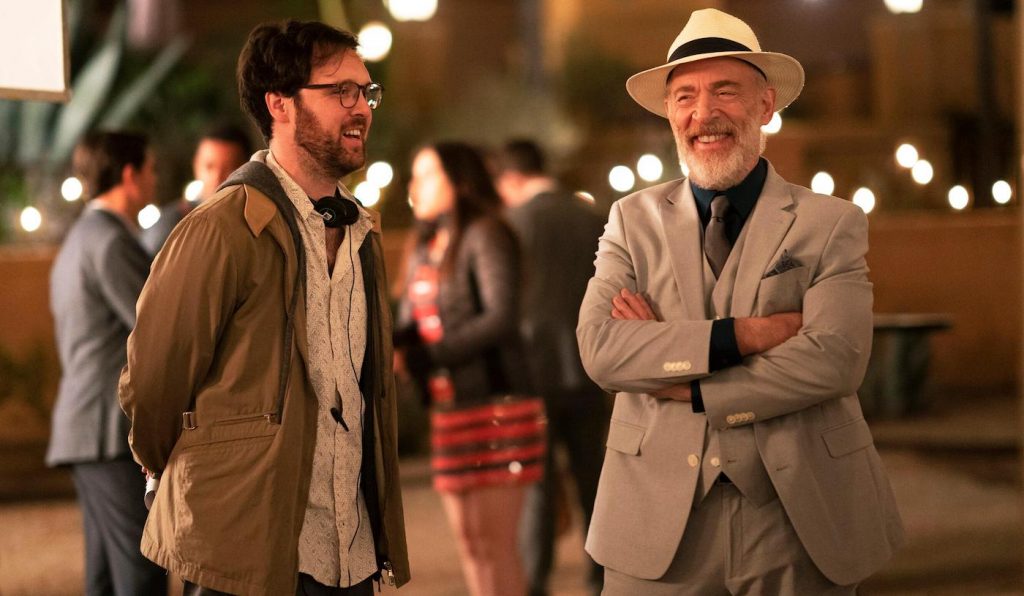 Director Max Barbakow and Roy (J.K. Simmons), shown. (Photo by: Christopher Willard/Hulu)