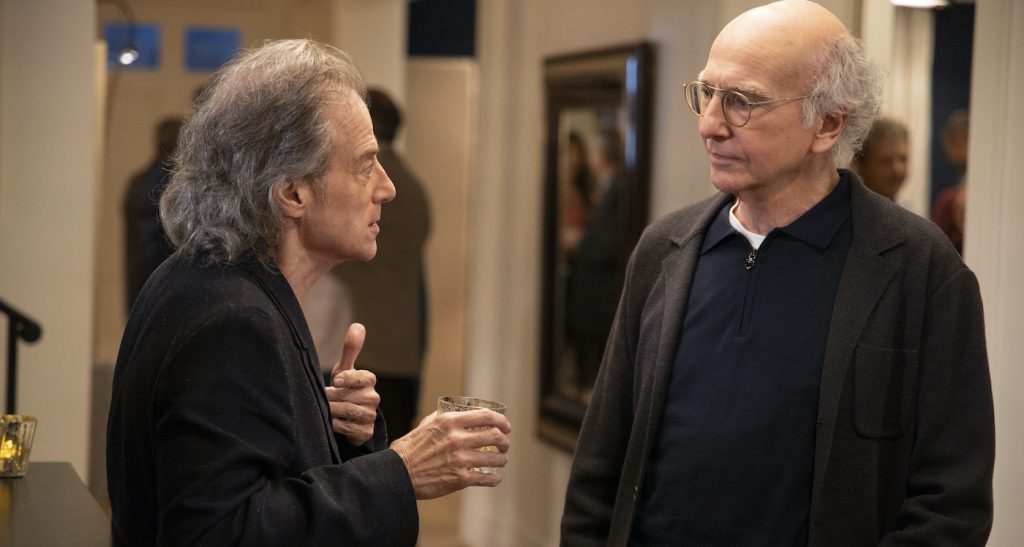 Richard Lewis and Larry David. Photograph by John P. Johnson/HBO