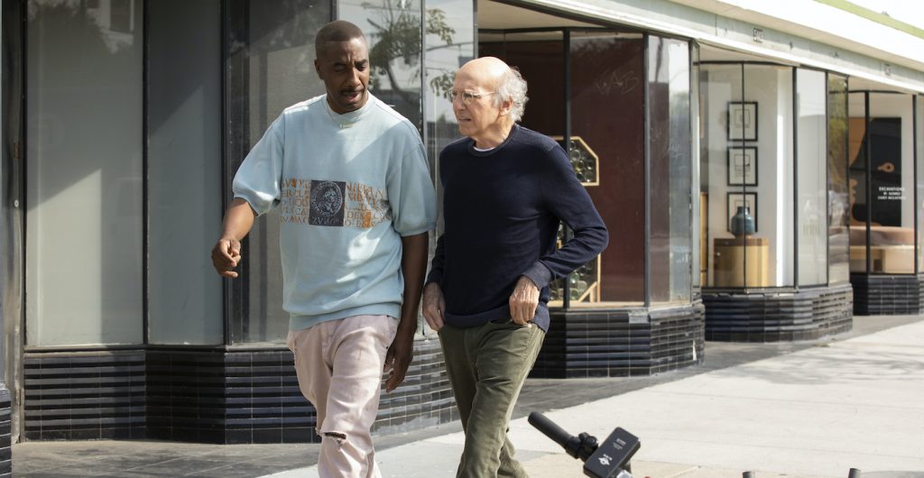 J.B. Smoove, Larry David. Photograph by John P. Johnson/HBO.