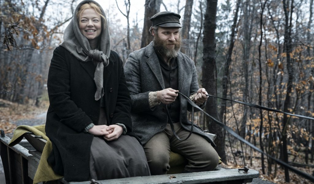 Sarah Snook, Seth Rogen Photograph by Hopper Stone