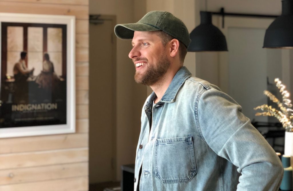 Jay Wadley in his studio in Brooklyn.