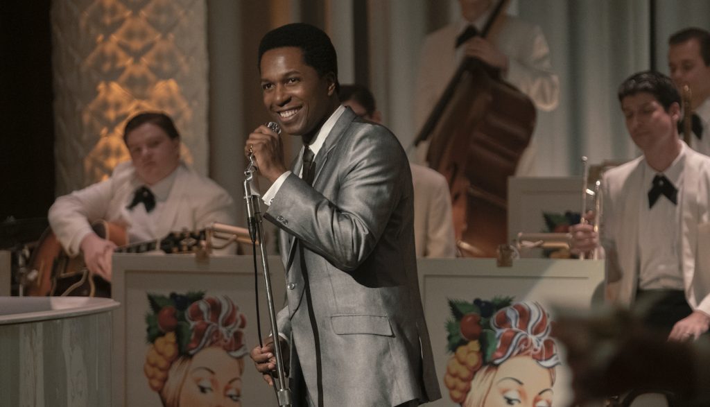 Leslie Odom Jr. stars in ONE NIGHT IN MIAMI. Photo courtesy Amazon Prime. Photo: Patti Perret/Amazon Studios