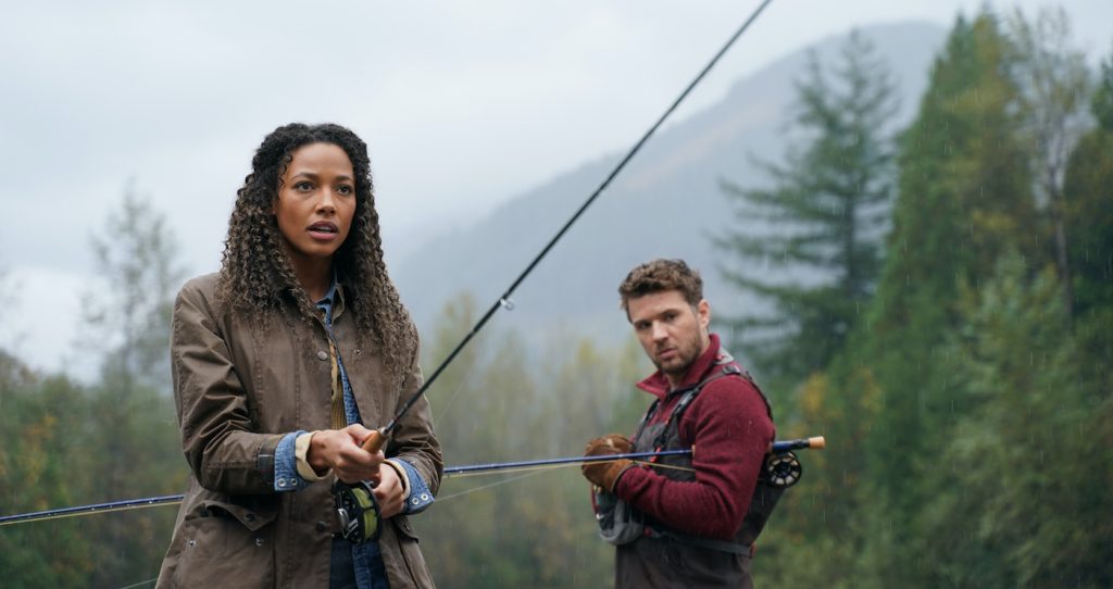 KYLIE BUNBURY and RYAN PHILLIPPE in "Big Sky." (ABC/Darko Sikman)