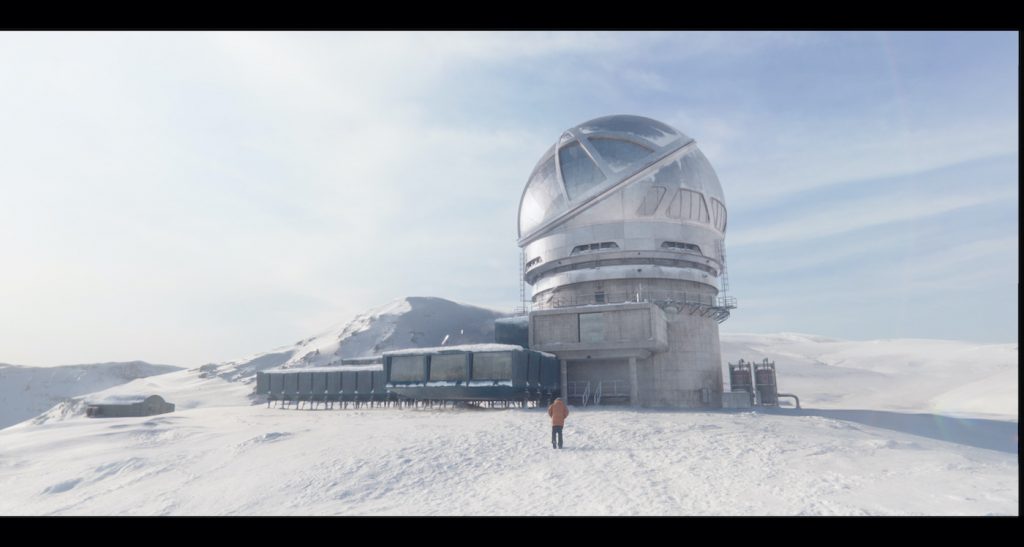 The Barbeau observatory after VFX did their work. Courtesy Netflix.