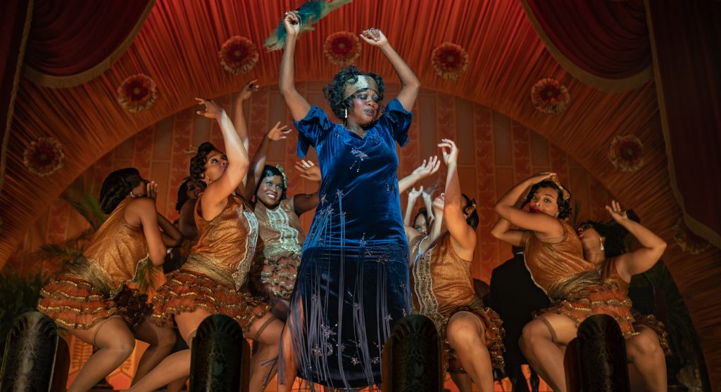 Ma Rainey's Black Bottom (2020): Viola Davis as Ma Rainey. Cr. David Lee / Netflix