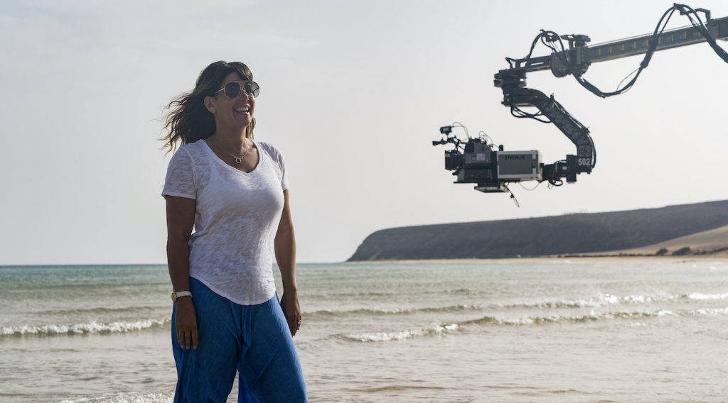 Caption: Director PATTY JENKINS on the set of Warner Bros. Pictures’ action adventure “WONDER WOMAN 1984,” a Warner Bros. Pictures release. Photo Credit: Clay Enos/ ™ & © DC Comics