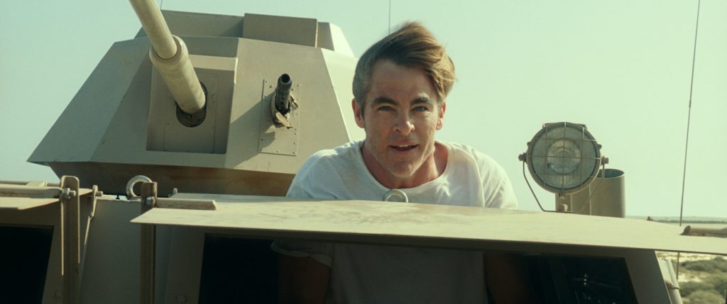 Caption: CHRIS PINE as Steve Trevor in Warner Bros. Pictures’ action adventure “WONDER WOMAN 1984,” a Warner Bros. Pictures release. Photo Credit: Courtesy of Warner Bros. Pictures/ ™ & © DC Comics