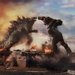 Caption: (L-r) GODZILLA battles KONG in Warner Bros. Pictures’ and Legendary Pictures’ action adventure “GOZILLA VS. KONG,” a Warner Bros. Pictures and Legendary Pictures release. Photo Credit: Courtesy of Warner Bros. Pictures and Legendary Pictures