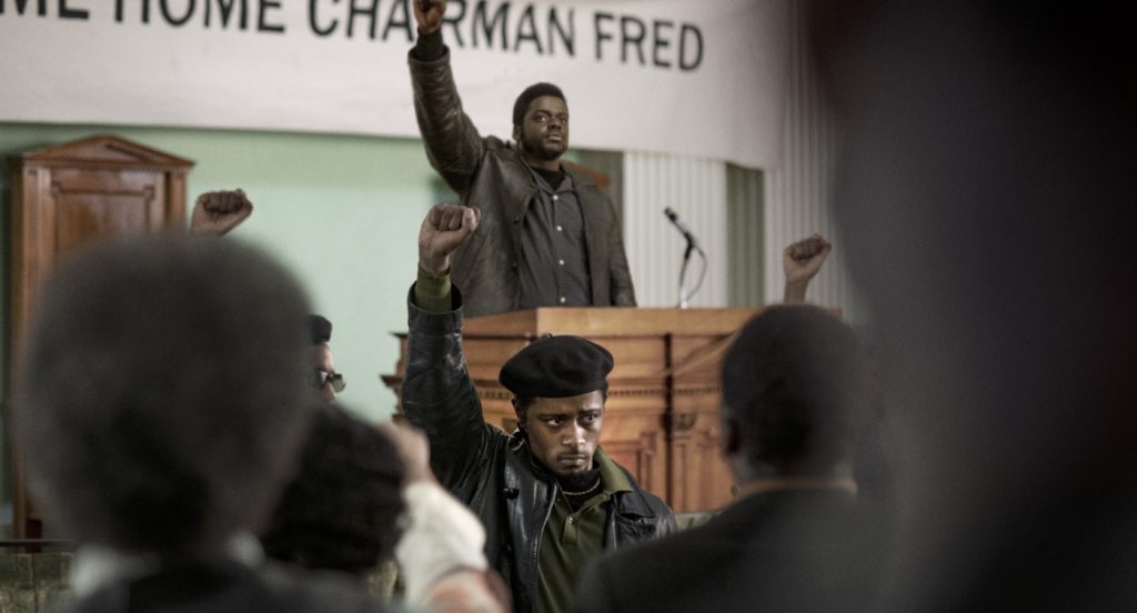 Caption: (Center front-back) LaKEITH STANFIELD as William O’Neal and DANIEL KALUUYA as Chairman Fred Hampton in Warner Bros. Pictures’ “JUDAS AND THE BLACK MESSIAH,” a Warner Bros. Pictures release. Photo Credit: Glen Wilson