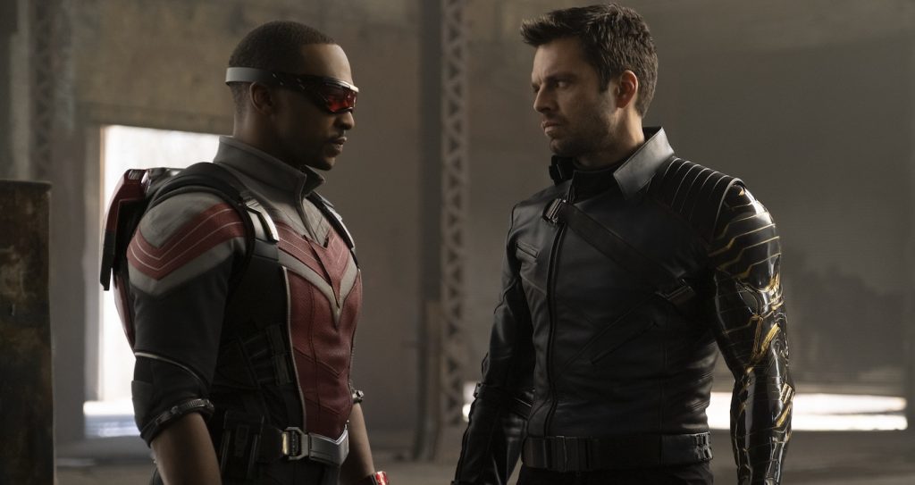 Anthony Mackie and Sebastian Stan in "The Falcon and The Winter Soldier." Courtesy Marvel Studios