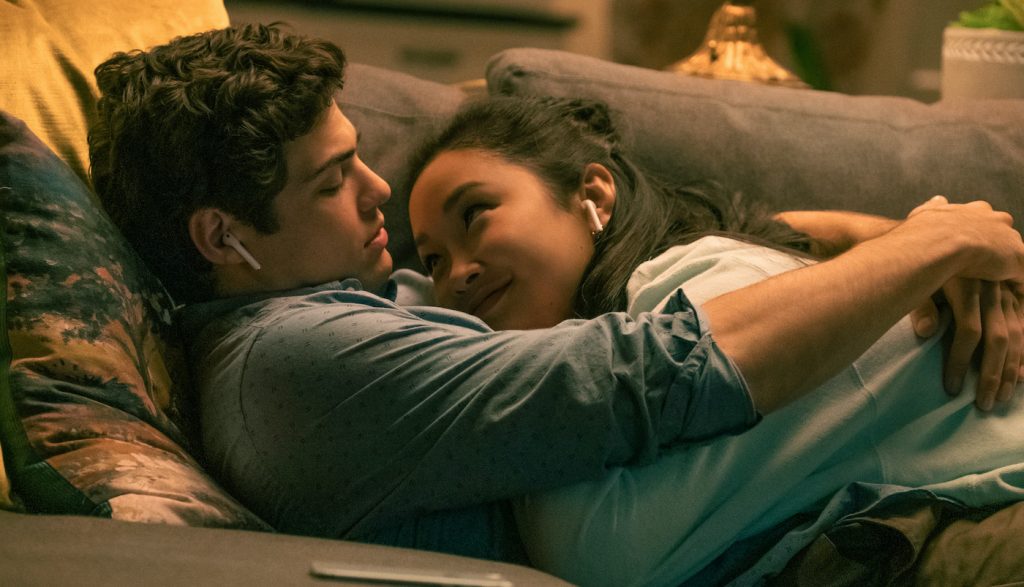 TO ALL THE BOYS IVE LOVED BEFORE 3. Noah Centineo as Peter Kavinsky, Lana Condor as Lara Jean Covey, in TO ALL THE BOYS IVE LOVED BEFORE 3. Cr. Katie Yu / Netflix © 2020