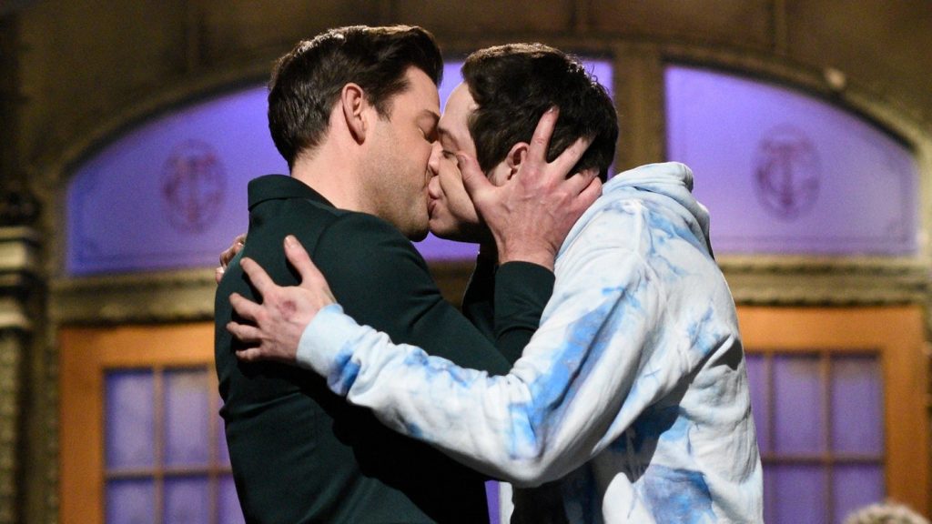 John Krasinski and Pete Davidson on 