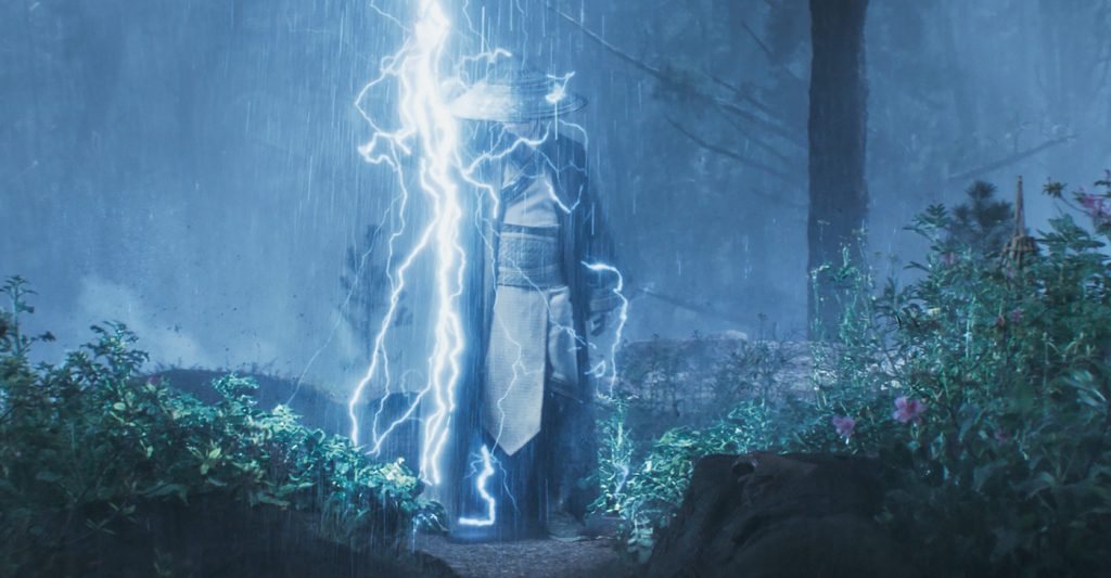 Caption: TADANOBU ASANO as Lord Raiden in New Line Cinema’s action adventure “Mortal Kombat,” a Warner Bros. Pictures release. Photo Credit: Courtesy Warner Bros. Pictures