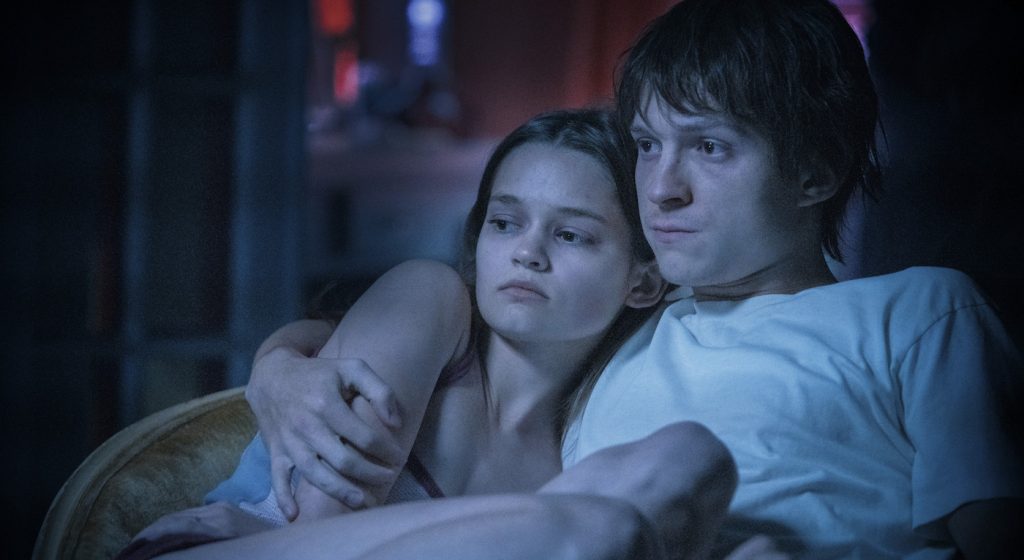 Tom Holland and Ciara Bravo in “Cherry,” premiering globally March 12, 2021 on Apple TV+.