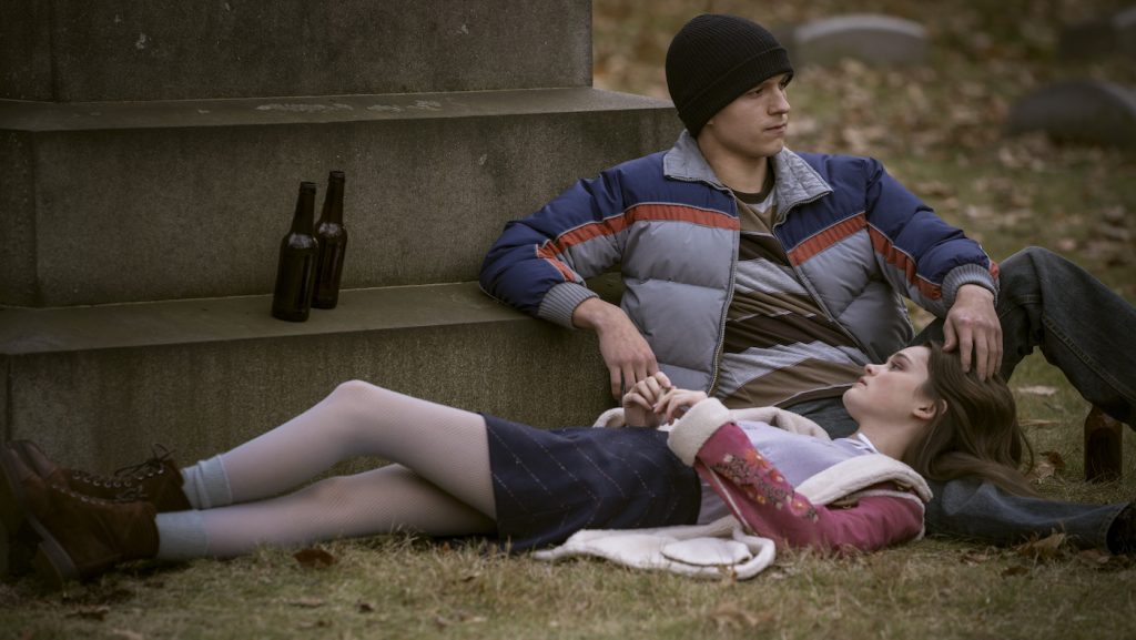 Tom Holland and Ciara Bravo in “Cherry,” premiering globally March 12, 2021 on Apple TV+.