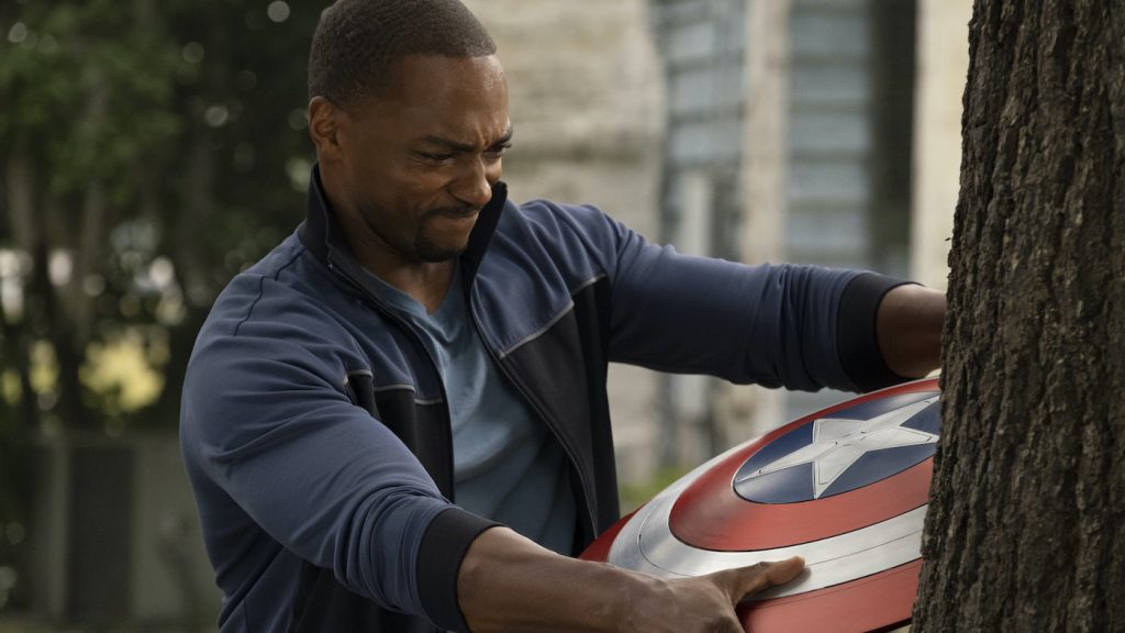 Falcon/Sam Wilson (Anthony Mackie) in Marvel Studios' 'The Falcon and the Winter Soldier.' Photo by Chuck Zlotnick. Courtesy Marvel Studios.