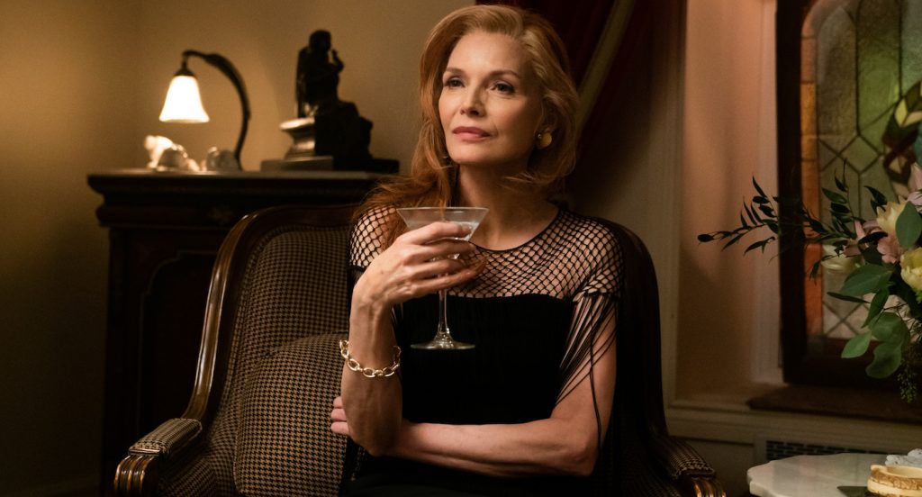 Michelle Pfeiffer as Frances Price in FRENCH EXIT. Photo by Lou Scamble. Courtesy of Sony Pictures Classics.