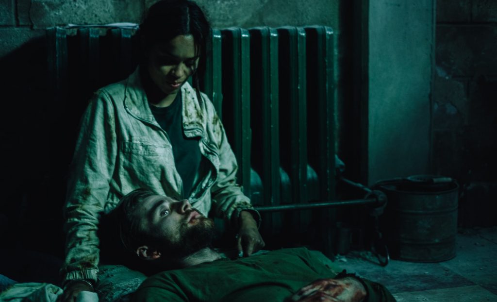 Georgina Campbell as Khadija Young and Luke Benward as Luke White in the thriller WILDCAT, a Saban Films release. Photo courtesy of Saban Films.