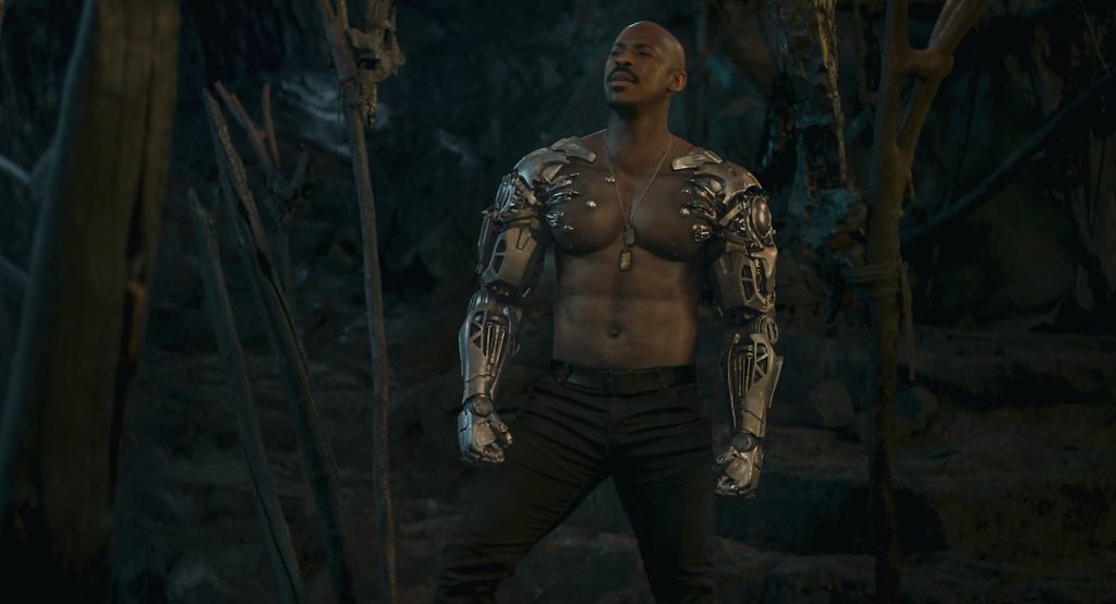 Caption: MEHCAD BROOKS as Major Jackson “Jax” Briggs in New Line Cinema’s action adventure “Mortal Kombat,” a Warner Bros. Pictures release. Photo Credit: Courtesy Warner Bros. Pictures