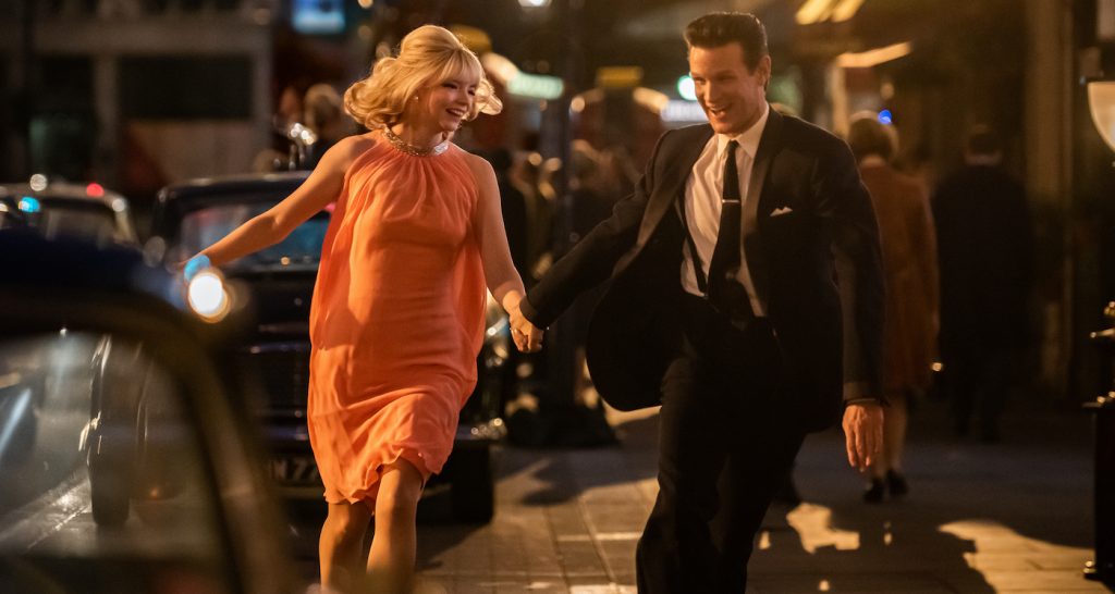 Anya Taylor-Joy stars as Sandie and Matt Smith as Jack in Edgar Wright’s LAST NIGHT IN SOHO, a Focus Features release. Credit: Parisa Taghizadeh / Focus Features