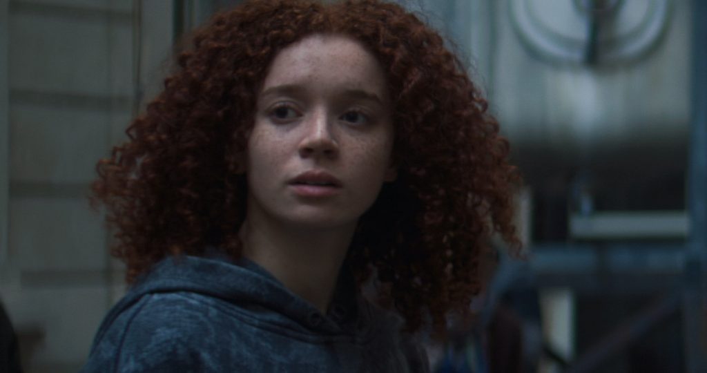 Karli Morgenthau (Erin Kellyman) in Marvel Studios' THE FALCON AND THE WINTER SOLDIER exclusively on Disney+. Photo courtesy of Marvel Studios. ©Marvel Studios 2021. All Rights Reserved.