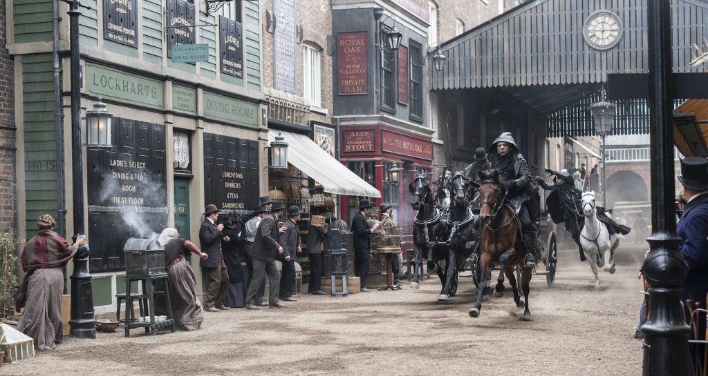 A street in Chatham in "The Nevers." Courtesy HBO Max.