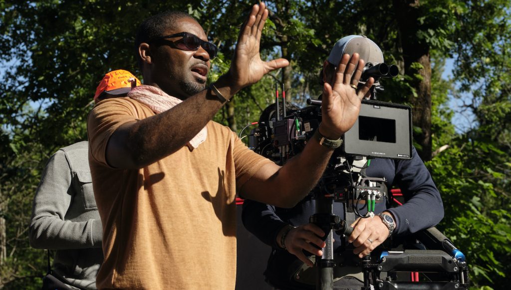 David Oyelowo in a behind the scenes still from the adventure/drama film, THE WATER MAN, an RLJE films release. Photo courtesy of Karen Ballard.