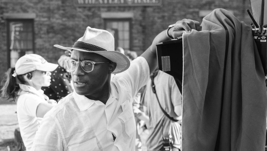 Barry Jenkins directing "The Underground Railroad." Photo by Kyle Kaplan. Courtesy Amazon Studios.