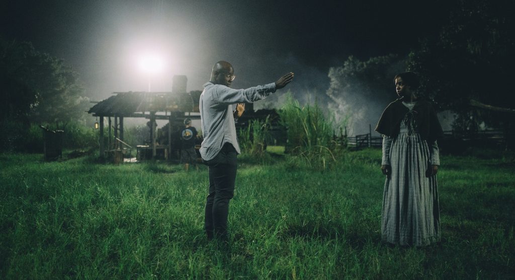 Barry Jenkins directing "The Underground Railroad." Photo by Atsushi Nishjima. Courtesy Amazon Studios.