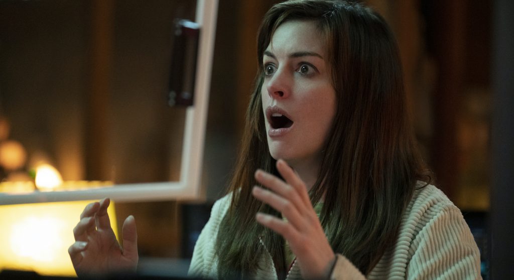 Anne Hathaway in "Solos." Courtesy Amazon Studios.